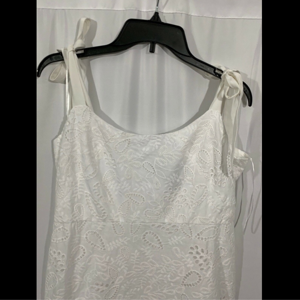 NWT SALONI Rosie Eyelet Broiderie Dress in‎ French White [ 12 US ] - Picture 4 of 8